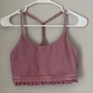 JoyLab Mauve Camisole with Ruffle Hem